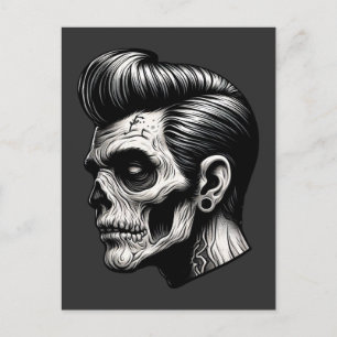 Carte Postale Vibes Rockabilly Zombie