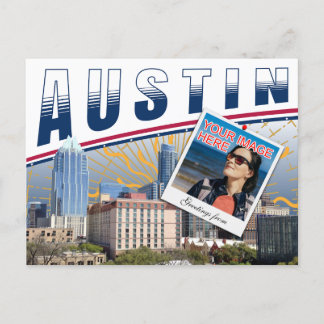 Carte Postale Vibrant Austin Texas Photo Collage