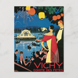 Carte Postale Vichy France Comite Des Fetes Art 1926 Lumière noc