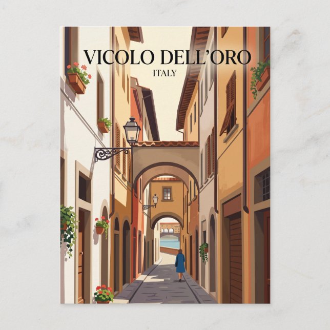 Carte Postale Vicolo dell'Oro Italie (Devant)