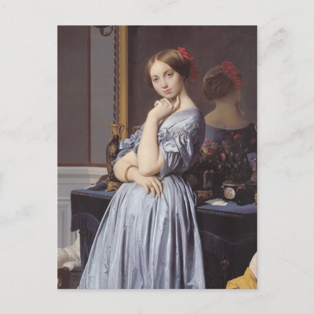 Carte Postale Vicomtess othenin Dhaussonville portrait de fine a (Devant)