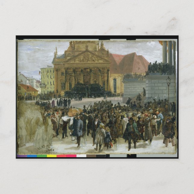 Carte Postale Victimes de la révolution de mars (Devant)