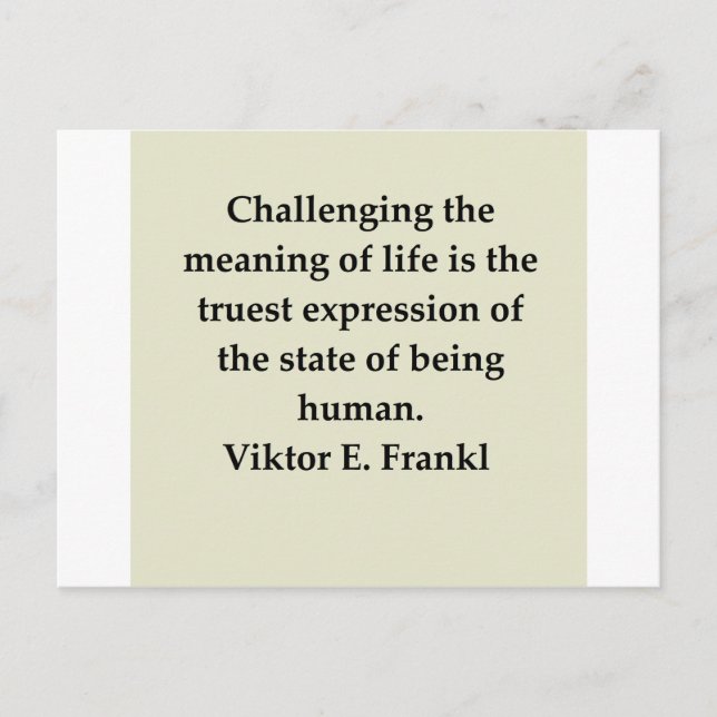 Carte Postale victor frankl citation (Devant)