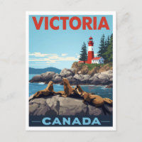 Victoria Canada Otaries et Phare Voyage