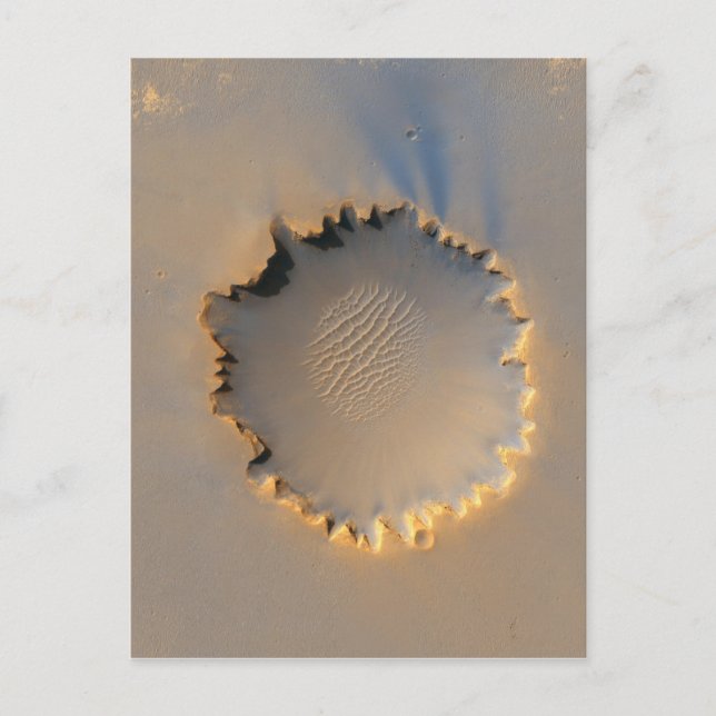 Carte Postale Victoria Crater Mars (Devant)