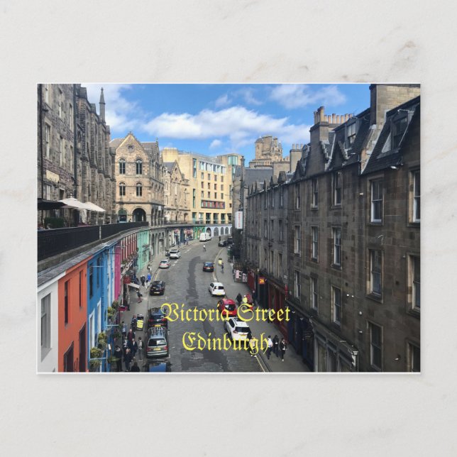 Carte Postale Victoria Street, Édimbourg (Devant)