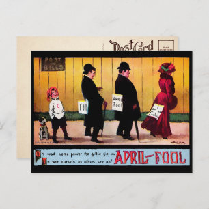 Carte postale Victorian April Fools
