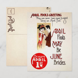 Carte postale Victorian April Fools Day