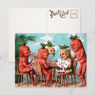 Carte postale Victorian Carrot Card Game 