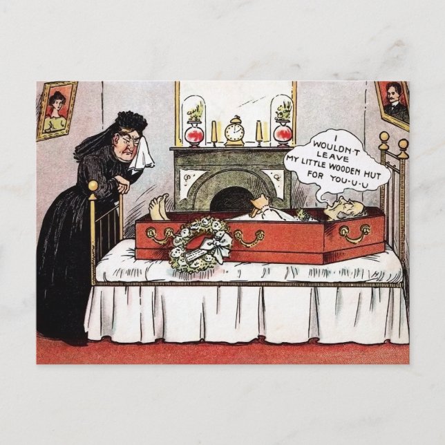 Carte postale Victorian Death Dark Humour (Devant)