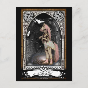 Carte postale Victorian Fool Tarot Card