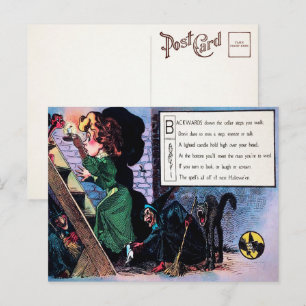 Carte postale Victorian Halloween Poem 1