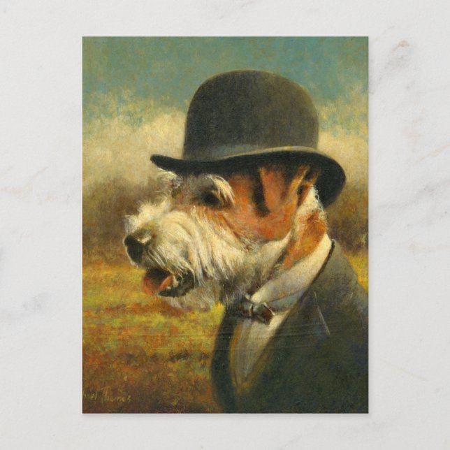 Carte postale Victorian Jack Russell (Devant)