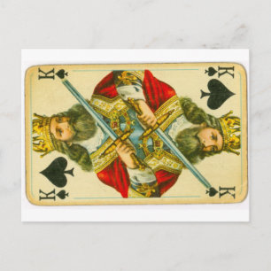 Carte Postale Victorian King of Spades