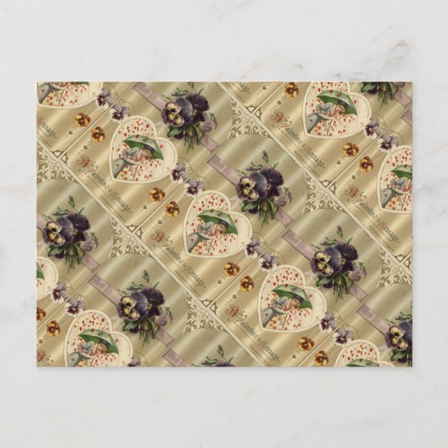 Carte postale Victorian Vintage Valentine (Devant)