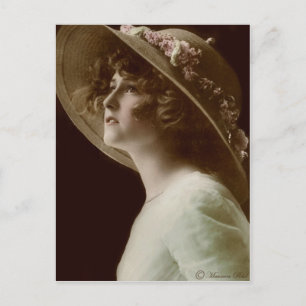 Carte postale victorienne édouardienne Sepia teint