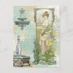 Carte Postale *~* Victorienne Vintage Art nouveau AR23