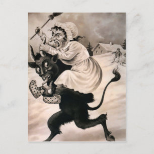 Carte postale Victorienne vintage Krampus