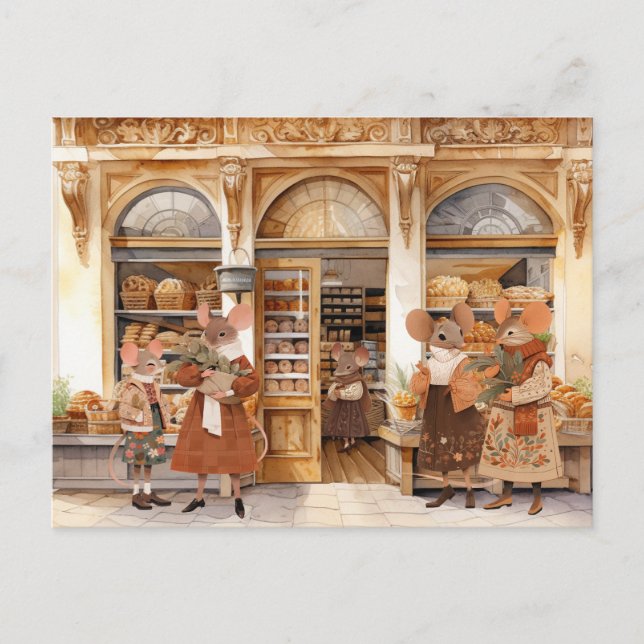 Carte Postale Vie à Mice Town - Fête de la boulangerie (Devant)