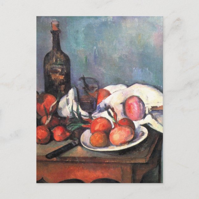 Carte Postale Vie continue avec les oignons - Paul Cézanne (Devant)
