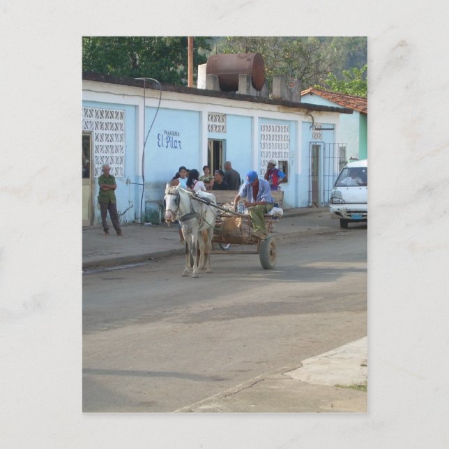 Carte Postale Vie dans la rue cubaine (Devant)