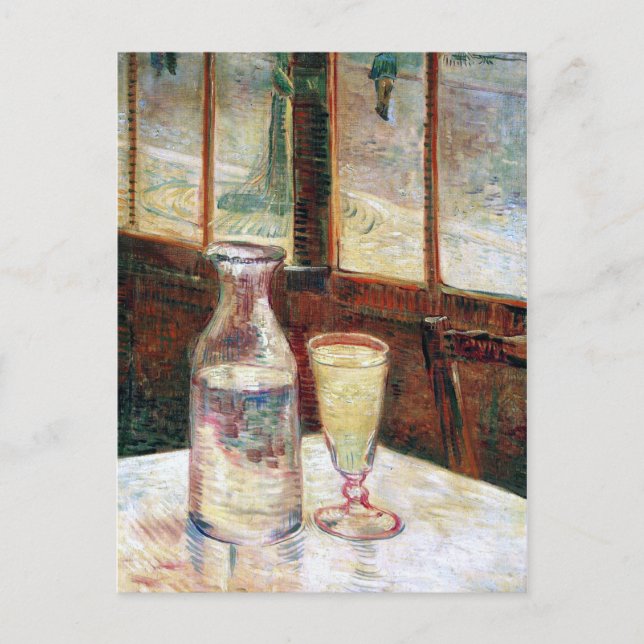 Carte Postale Vie morte avec Absinthe Van Gogh Art (Devant)