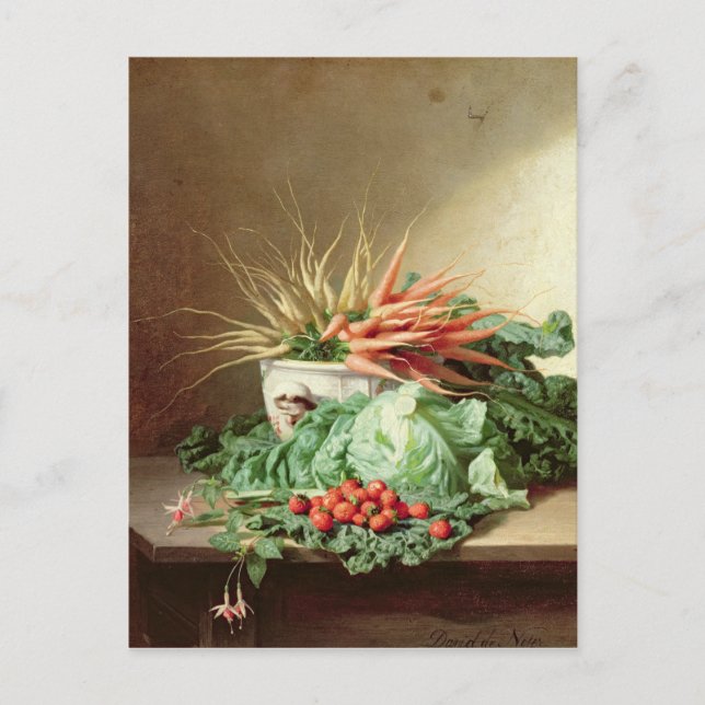 Carte Postale Vie morte des fraises, des carottes et des choux (Devant)