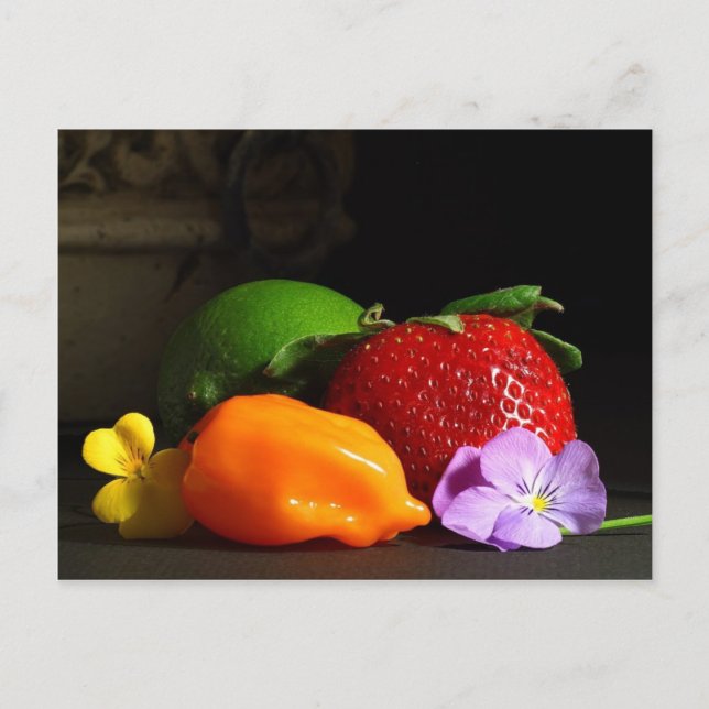 Carte Postale vie morte-fruitière (Devant)