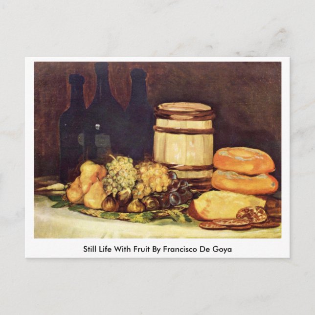 Carte Postale Vie Toujours Fruite Par Francisco De Goya (Devant)