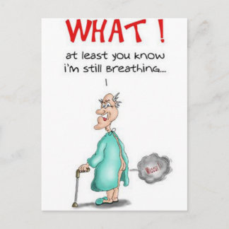 Carte Postale Vieillard Qui Pète