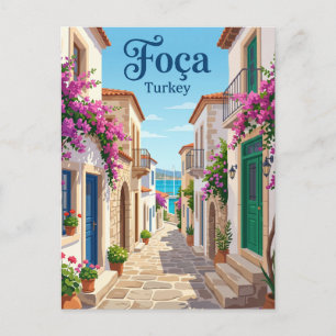 Carte Postale Vieille Allée de Pierre, Foça Turquie