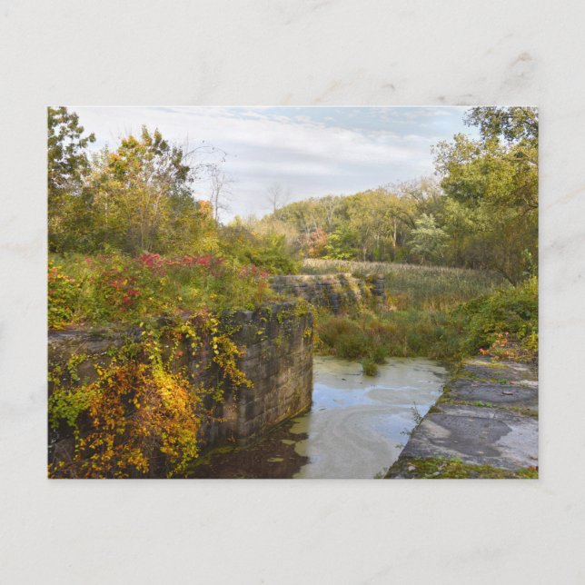 Carte Postale Vieille écluse 19 du canal Érié, New York (Devant)