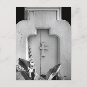 Carte Postale Vieille église en bois Pew extérieur Vue latérale 