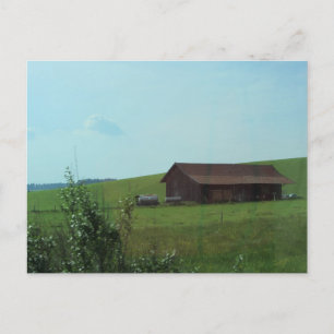 Carte Postale Vieille grange à flanc de colline