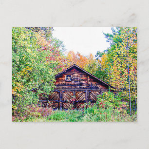 Carte Postale Vieille grange à l'automne