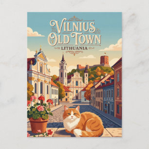 Carte Postale Vieille ville de Vilnius Lituanie