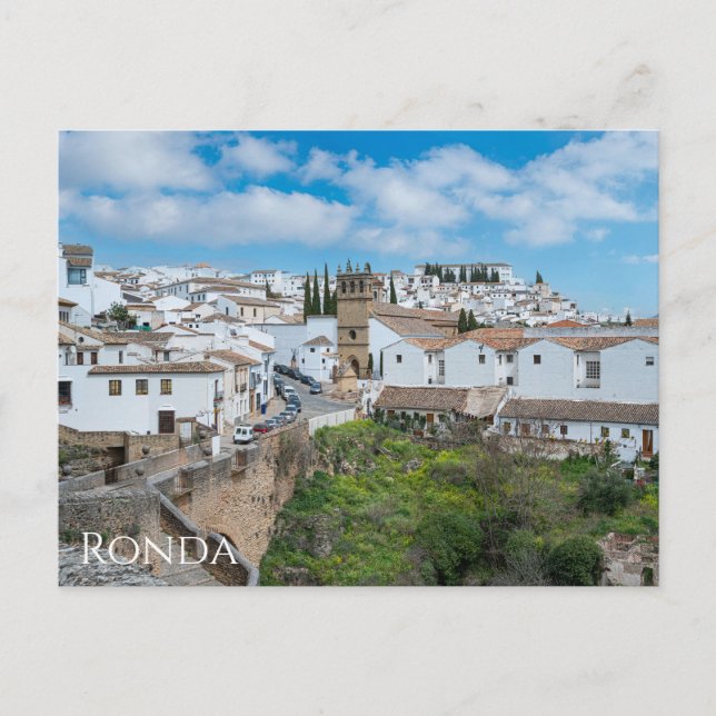 Carte Postale Vieille ville historique de Ronda Andalusia, Espag (Devant)