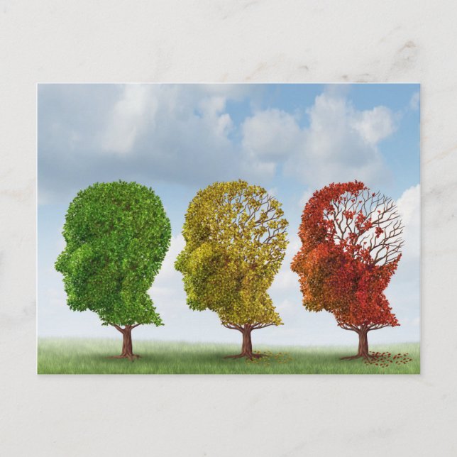 Carte Postale Vieillissement du cerveau (Devant)