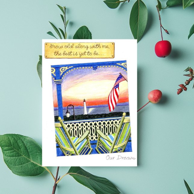 Carte postale Vieillissez avec moi (Créateur téléchargé)