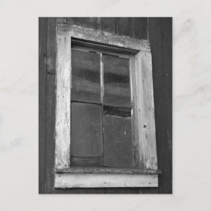 Carte Postale Vielle grange noire et blanche