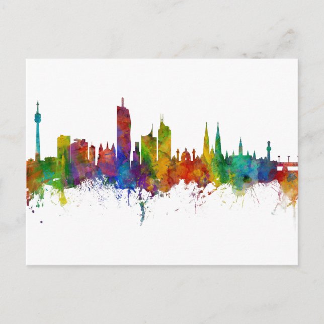 Carte Postale Vienne Autriche Skyline (Devant)