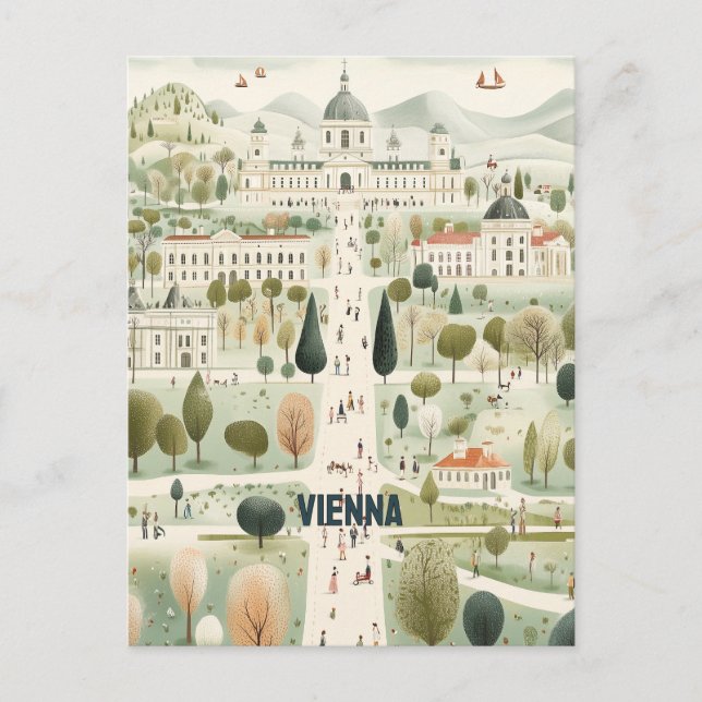 Carte Postale Vienne Autriche Voyages (Devant)