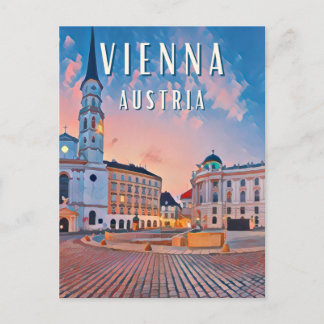 Carte Postale Vienne, capitale animée de l'Autriche