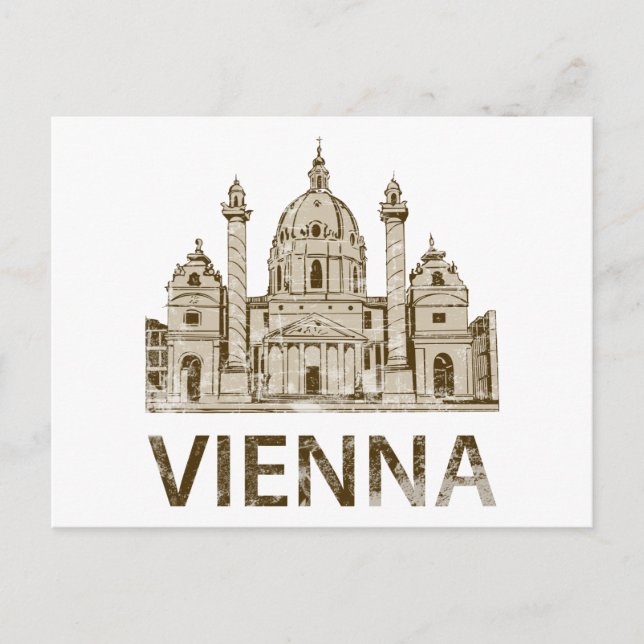 Carte Postale Vienne vintage (Devant)