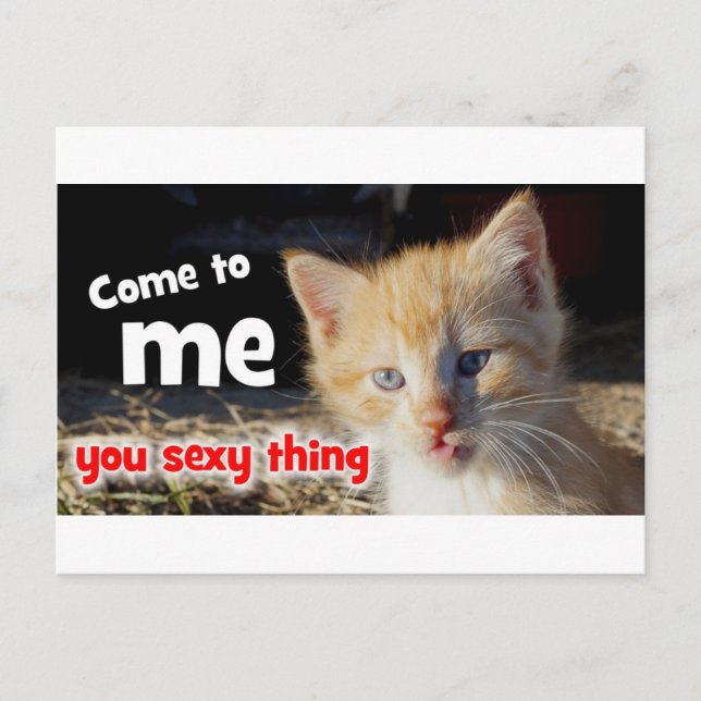 Carte Postale Viens vers moi, tu es sexy (Devant)