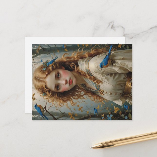 Carte Postale Vierge (Devant/Arrière en situation)