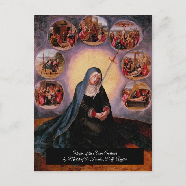 Carte Postale Vierge des Sept Douleurs (Devant)