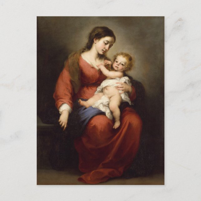 Carte Postale Vierge et enfant (Devant)