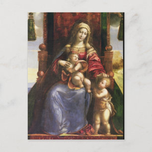 Carte Postale Vierge et enfant avec le bébé St. John