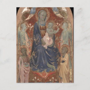 Carte Postale Vierge et enfant avec Saint John par Rossello